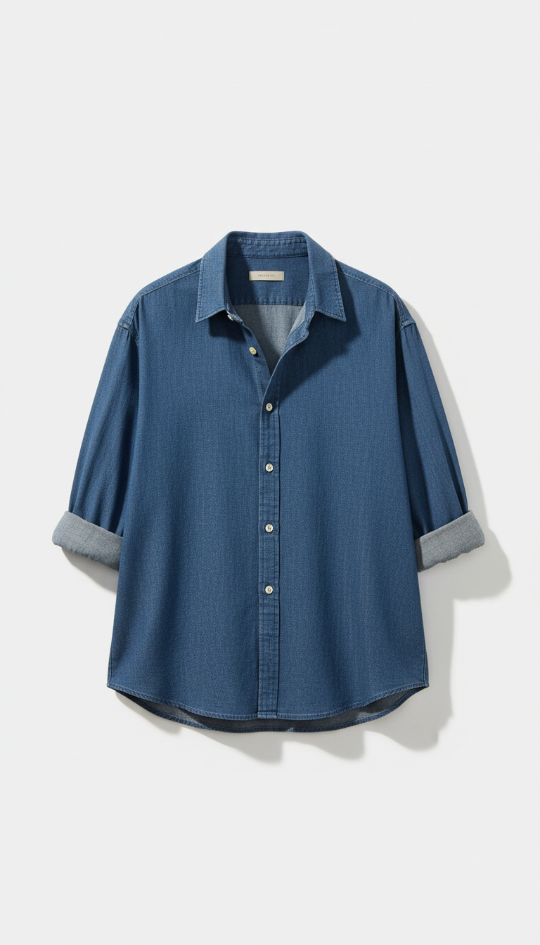Classic Relaxed-Fit Chambray Shirt